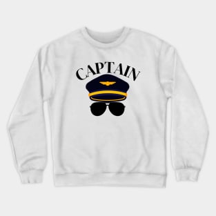 Pilot Captain Aviator Gift Crewneck Sweatshirt